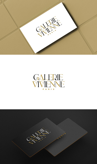 GALERIE VIVIENNE best bold branding classic clean creative graphic design logo minimal morden simple strong ui unique