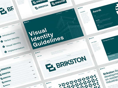 BRIKSTON - Brand Guidelines brand brand guidelines branding company company real estate design graphic design homes logo logo design real estate