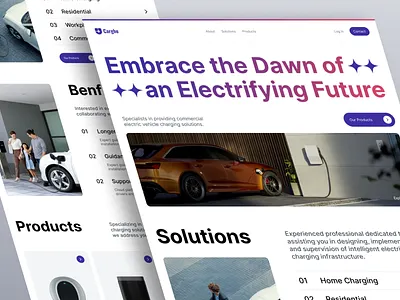EV Charger Solution Website Design automotive car ecommerce electric car electric vehicle ev landing page minimal online shop ui uidesign uiux ux uxdesign website website design