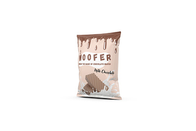 Woofer - Product Packaging Design 🍫 branding design dove food food design foodbeverages melted milk packaging wafer