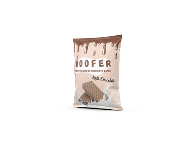 Woofer - Product Packaging Design 🍫 branding design dove food food design foodbeverages melted milk packaging wafer