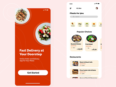 Food Delivery App - Micro Animation graphic design motion graphics ui ux