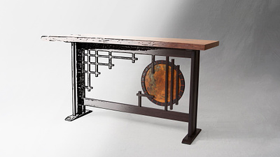 Porthole Entry Table custom furniture custom furniture design furniture design