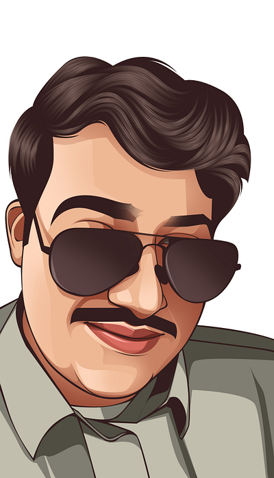 Man With SunGlasses digitalart graphic design illustration vectorart vectorimages
