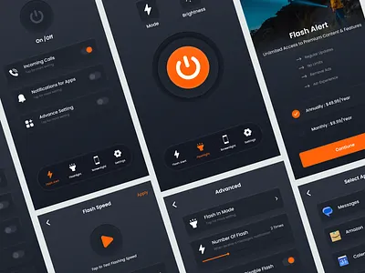 Flash Alert Application UI/UX Design app application branding design flash flashalert graphic design illustration logo ui uiux design ux vector
