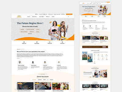 College website design collegewebsite design homepage uiux