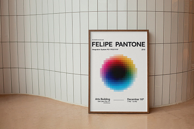 Felipe Pantone Artist Showcase Poster art showcase event poster graphic design poster design typography