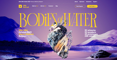 KIKK FESTIVAL web design inspiration