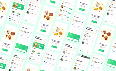 Food Delivery App UI Design graphic design ui