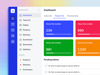 Saas dashboard admin dashboard project admin project management saas sidebar menu ui uikit