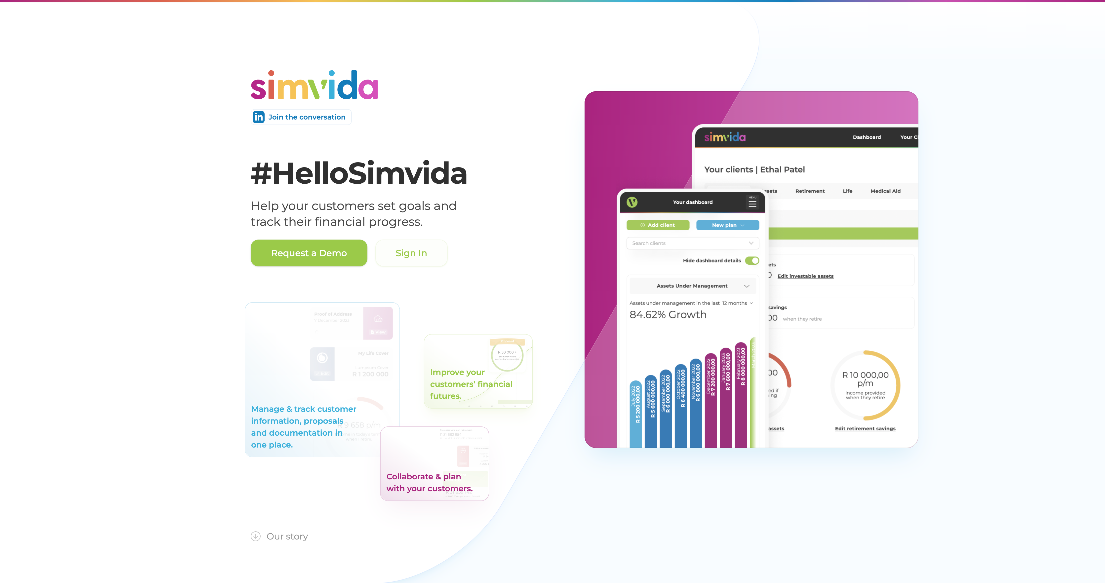 Simvida Landing v0.2