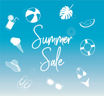 Banner Summer Sale banner clipart vector