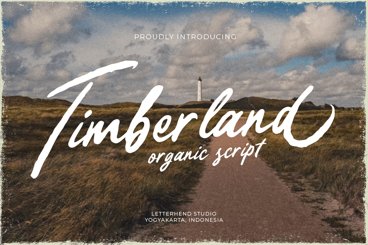 Timberland - Organic Script freebies headline font