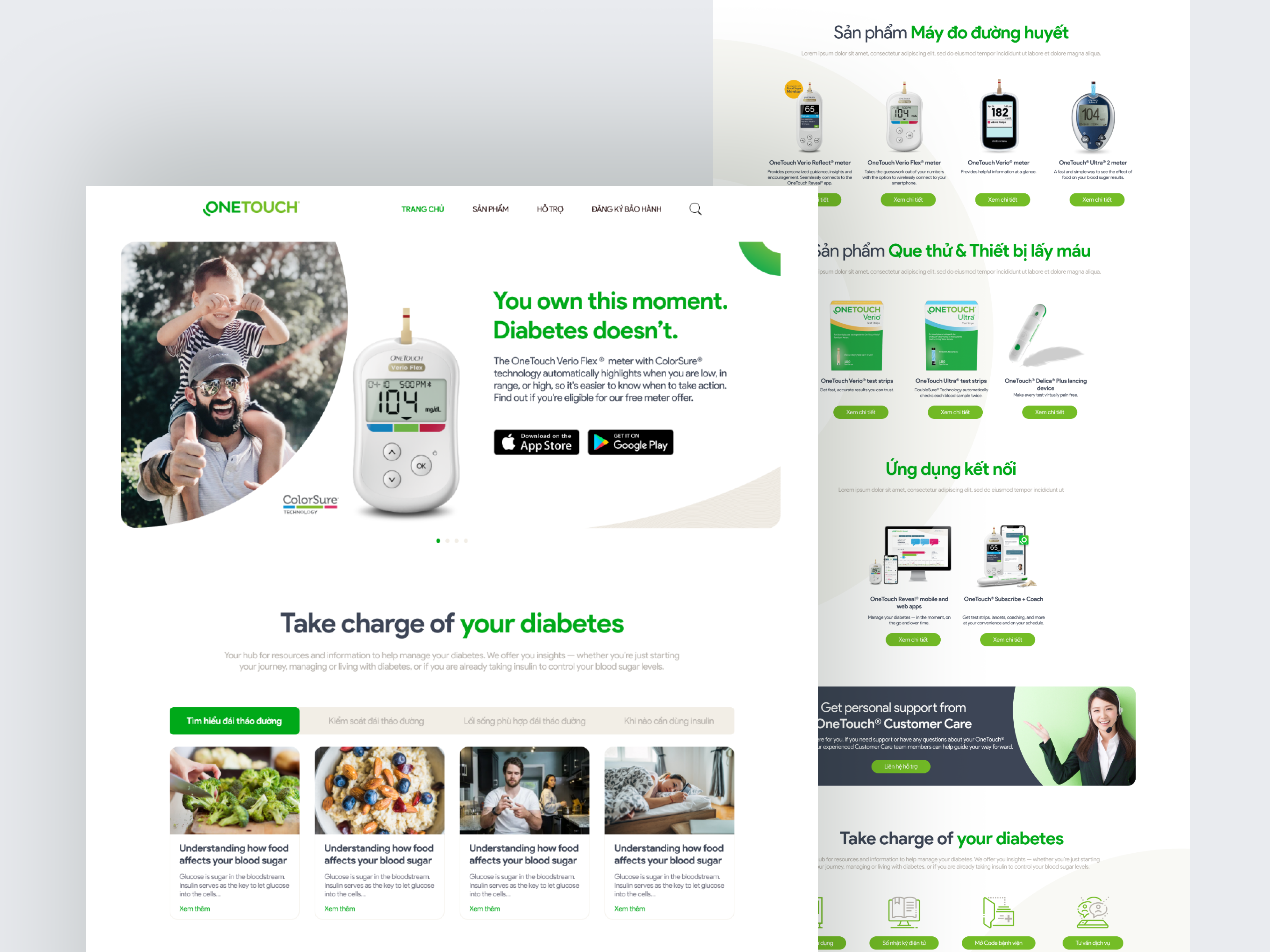 OneTouch Website ecommerce ui design website