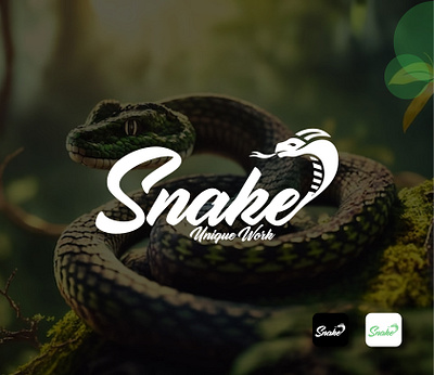 Snake logo design 3d animation branding design graphic design illustration logo logo design motion graphics typography ui ux vector