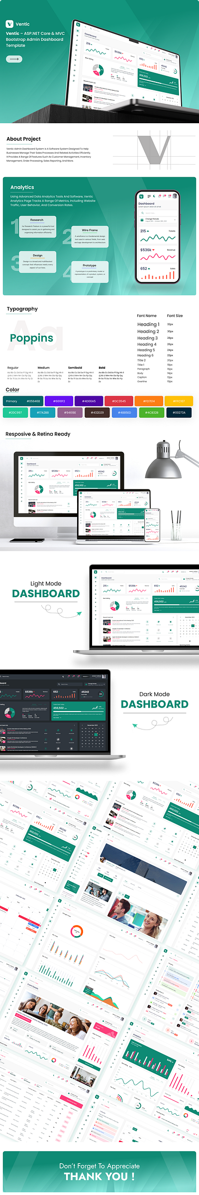 Ventic – ASP.NET Core & MVC Bootstrap Admin Dashboard Template admin admin dashboard admin panel analytics aspdotnet creative dashboard design mvc product design template ticket ticket system uiux website