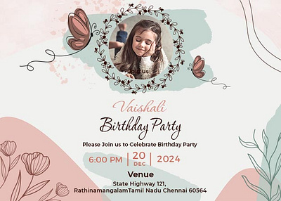 Free Birthday Invitation Template birthday craftyart design free graphicdesign illustration invitation party