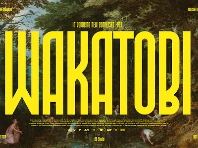 Wakatobi - Ultra Condensed Font narrow font