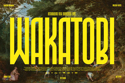Wakatobi - Ultra Condensed Font narrow font