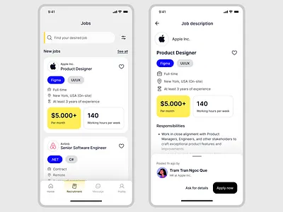 Daily UI: Job listing page ui