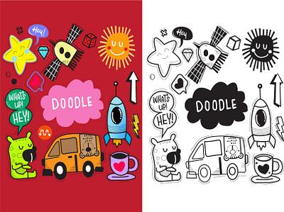 Doodles anuj cartoon designing doodles graphic design illustration