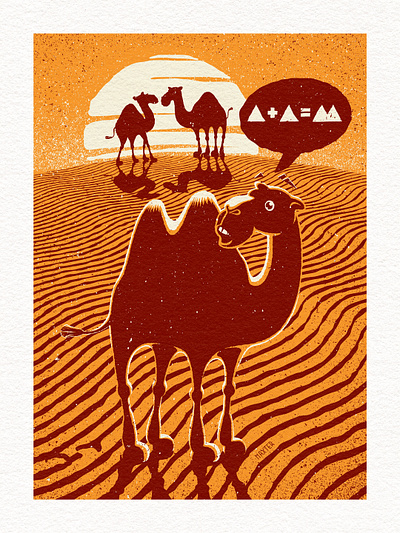 1+1=2 1 plus 1 11=2 camel cartooning desert digital art digital graphic digital illustration graphic design illustration maxter maxter illustration sun sunshine vector vector drawing vector graphic vector illustration