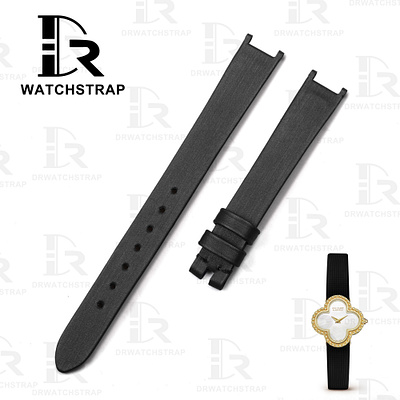 Custom Satin strap for Van Cleef & Arpels Alhambra ladies drwatchstrap