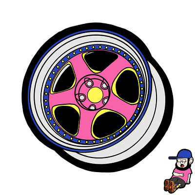 Turu. Rims. cartoon design drawing product design turu turu always wheel