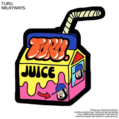 Turu. Milkyways. brand cartoon design product design turu turu always