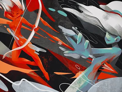 Bipolar art bipolar character design character illustration digital painting illustration mental illness procreate