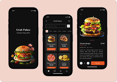 Food Delivery App design figma mobile app uiux user interface