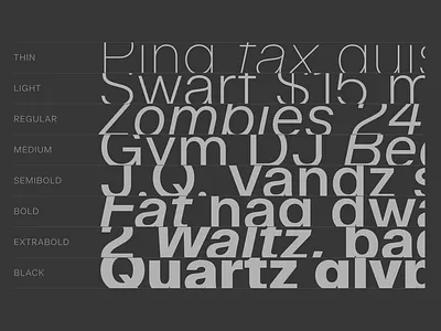 Certia - Weight Layout branding design font graphic design modern font sans serif type design typeface typography