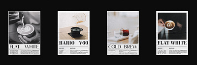 Posterfolio | Café version advertising banner cafe coffee design flyer poster