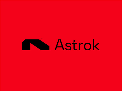 Astrok Logo Design a abstract logo a letter logo a lettermark a logo branding business logo design flat logo graphic design icon lettermark logo logos 2024 minimal visual identity
