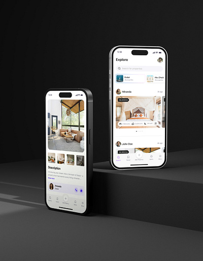 Property Listing - Real Estate App Ui Design app appdesign branding design graphic design mobile app property real estate ui ux