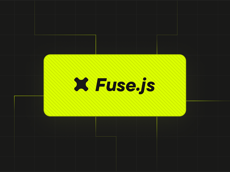 Fuse.js - Landing Page Visual design dev tooling dev tools graphql green grid illustration javascript lime lines ui visual web yellow