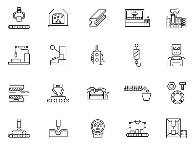 Steel Industry Icons icon set icons download steel icon steel industry vector download vector icon