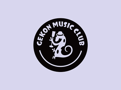 Gekon Music Club🏴 belcdesign branding flatlogo gekon logo logodesign logotype musicclub patrykbelc