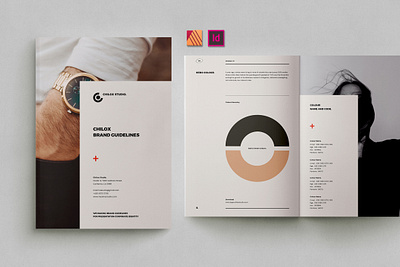 Chilox - Brand Guidelines branding brochure graphic design guidelines indesign logo manual portfolio template