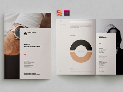 Chilox - Brand Guidelines branding brochure graphic design guidelines indesign logo manual portfolio template