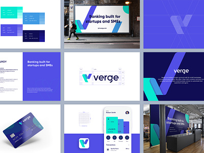 Verge Brand Guidelines banking brand book brand guidelines brand identity branding business capital currency digital banking digital business fund growth guidelines mark money payment sme symbol trades v logo
