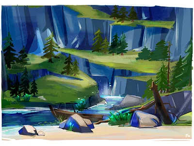 Illustration affinitydesigner children illustration design game genshin impact illustration illustration art sketch