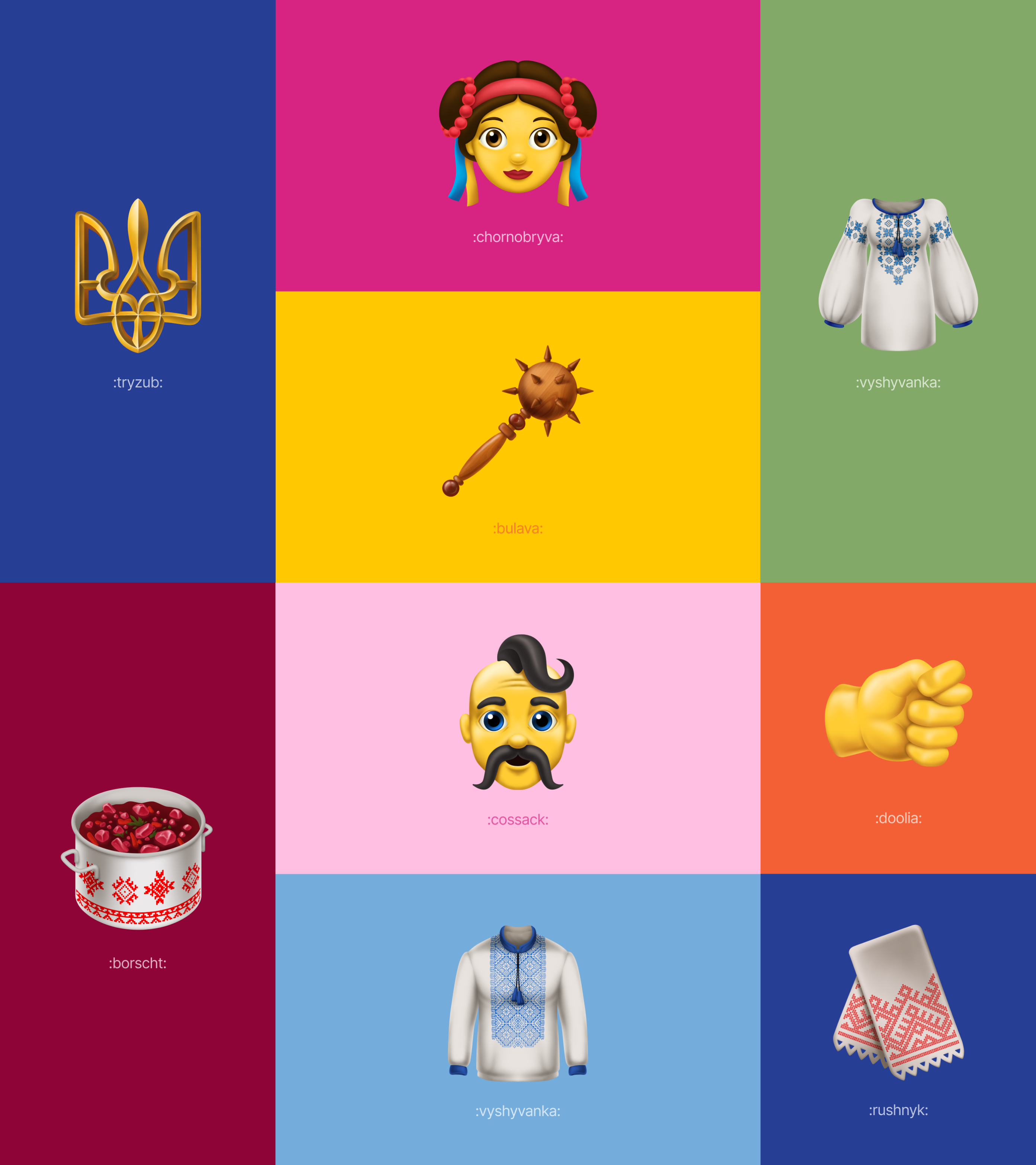 Ukrainian Emojis Illustration Culture by Hexagon Agency on Dribbble
