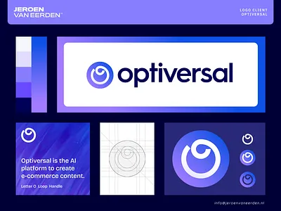 Optiversal - Logo Redesign brand identity design branding creative logo creative logo design gradient logo jeroen van eerden letter o lettermark logo logo design loop modern logo design monogram optiversal universe visual identity design