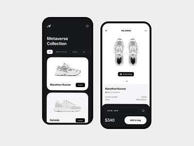 Ecommerce App design app screen application branding e commerce design ecommerce ecommerce app fashion app figma ios app minimal design mobile app mobile ui onlineshop product design shoe app shopping app ui ui ux uiux