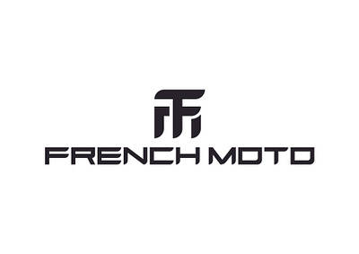French Moto Logo branding lettering logo logotype monogram motorcycle typography