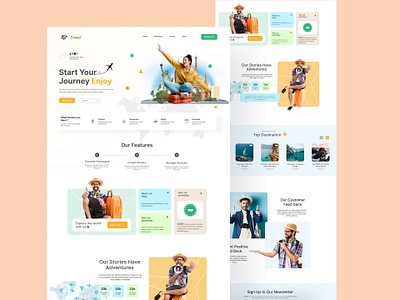 Travel & Tour Website app design landing page tour tour landing page tour website concept tour website design tourapp tourwebsite travel travel agency travel landing page travel website concept travel website design travelapp travelwebsite web website design