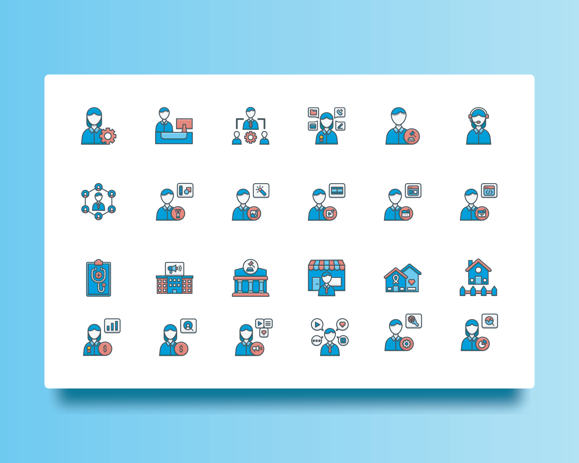Icons set of a Costumer Service 2d icon costumer service design designer graphic design icon icon design icon designer icon social media icon ui icon ux icongraphy infography social media ui ux web website
