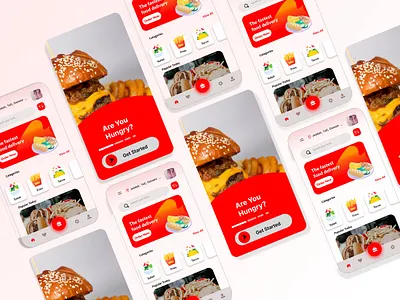 Food delivery app Ux design app designs branding design food delivery graphic design hero section logo mockups motion graphics ui ui ux ui ux designs visual design