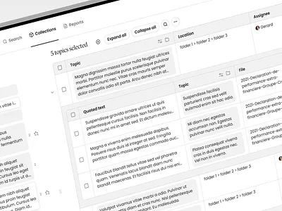 Nested tables UI exploration app complex figma nested stacked table ui ui design ux visual design web